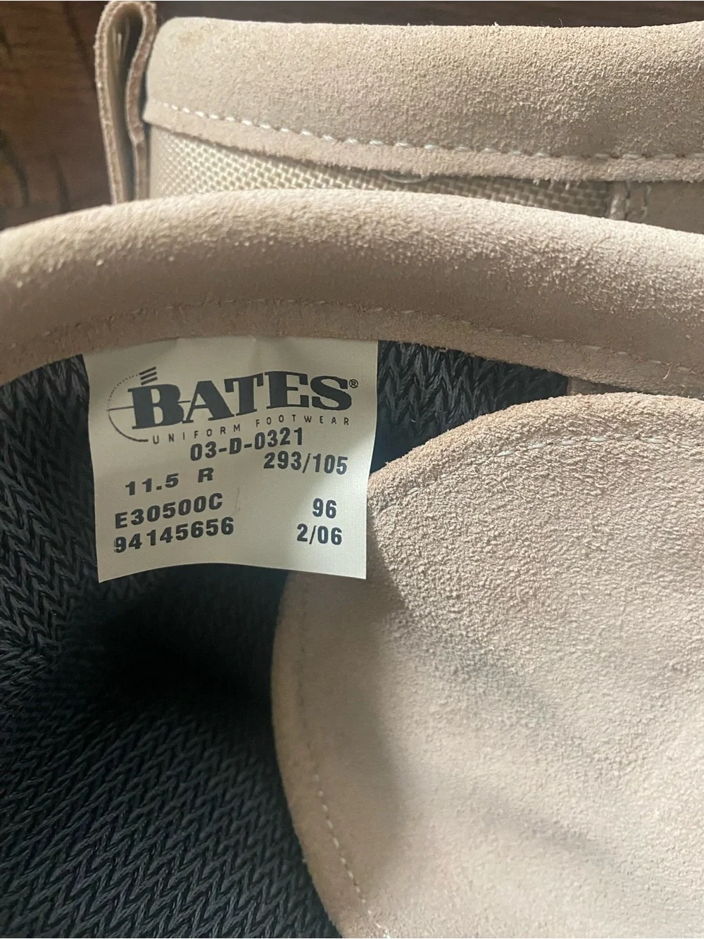 Bates combat boots
